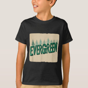 Lustiges Immergrün-Sprech-Emblem für Mann und Frau T-Shirt