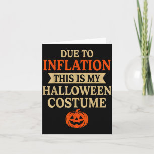 Lustiges Inflations-Halloween-Kostüm Paar passend Karte