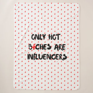 Lustiges Influencer-Zitat für Home Decor Sherpadecke
