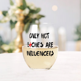 Lustiges Influencer-Zitat Weinglas-Homedekor Weinglas Ohne Stiel