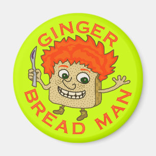 Lustiges Ingwer-Brot-Mann-Weihnachtswortspiel Magnet