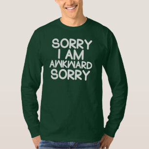 Lustiges Introvert trauriges bin ich ungeschickter T-Shirt