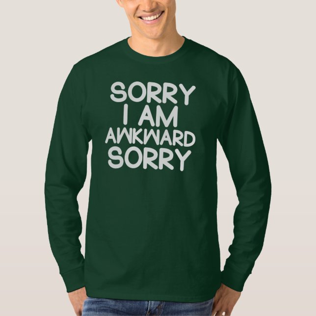 Lustiges Introvert trauriges bin ich ungeschickter T-Shirt (Vorderseite)