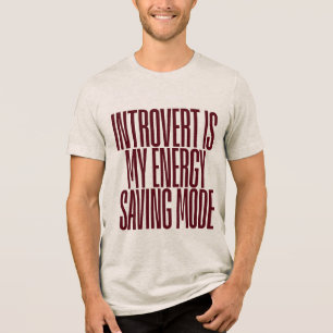 Lustiges Introvertierten-Grafik-T-Shirt für Männer Tri-Blend Shirt