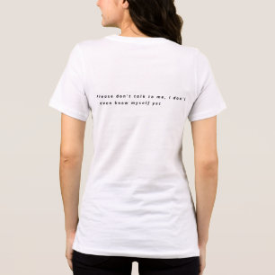Lustiges Introvertierten-Zitat T-Shirt - Bitte nic Tri-Blend Shirt