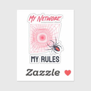 Lustiges IT-Netzwerk-Admin-Humor-Geschenk Aufkleber