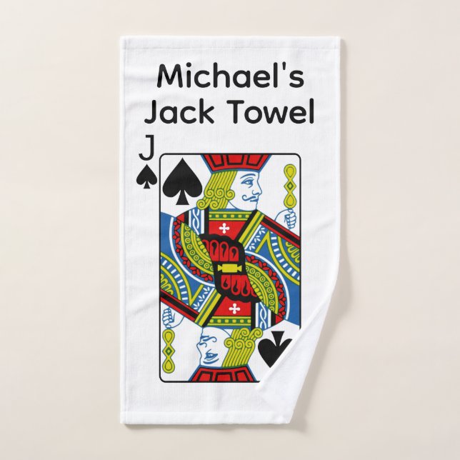 Lustiges Jack Handtuch Personalisieren (Handtuch)
