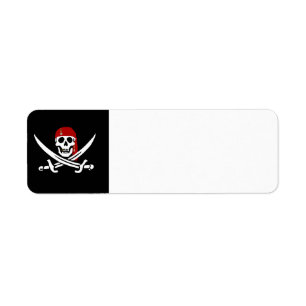 Lustiges Jack-Piraten-Adressen-Etikett