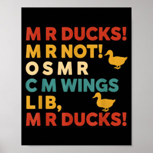 Lustiges Jagd-Humor-T-Shirt für M R Enten Poster