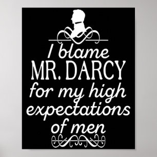 Lustiges Jane Austen Mr Darcy Zitate Buchclub T-Sh Poster