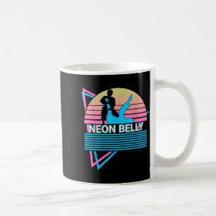 Lustiges Jiu Jitsu Bjj Retro-Neon-Bauch Kaffeetasse