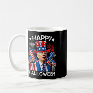 Lustiges Joe Biden 4. Juli Shirt Frohe Halloween  Kaffeetasse