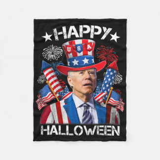 Lustiges Joe Biden 4. Juli-Shirt Frohes Halloween Fleecedecke