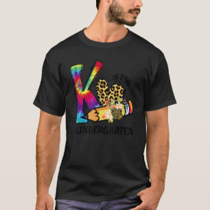 Lustiges K ist für Kindergartenlehrer Tie Dye Rück T-Shirt