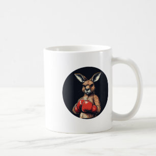 Lustiges kämpfendes Känguru für einen skurrilen Kn Kaffeetasse
