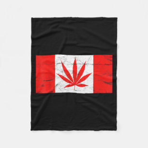 Lustiges Kanada & Weed-Blatt! Kanadische neue Fleecedecke