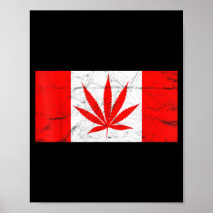 Lustiges Kanada & Weed-Blatt! Kanadische neue Poster