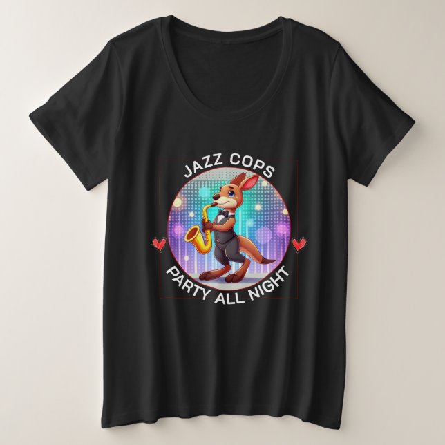 Lustiges Känguru Große Größe T-Shirt (Design vorne)