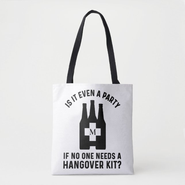 Lustiges Kater-Kit monogrammiert  Tasche (Vorderseite)