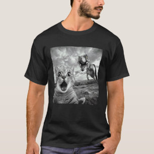 Lustiges Katzen-Dinosaurier-Selfie-Meme  Schockier T-Shirt