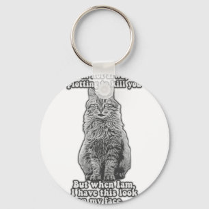 Lustiges Katzen-Meme für Katzenbesitzer und Katzen Schlüsselanhänger