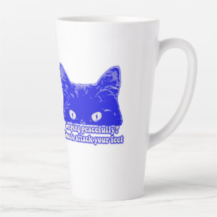 Lustiges Katzen-Meme für Katzenbesitzer und -liebh Milchtasse