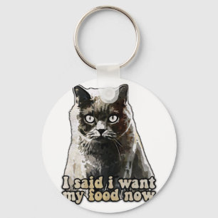 Lustiges Katzen-Meme für Katzenliebhaber und Katze Schlüsselanhänger