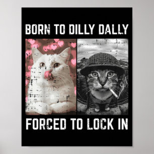 Lustiges Katzen-Meme Internet-Jungs Jugend Kinder Poster