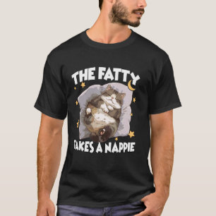 Lustiges Katzen-Nachthemd The Fatty macht ein Nick T-Shirt