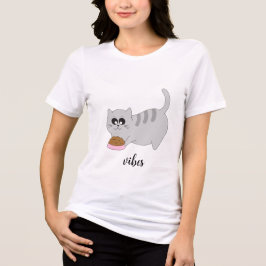 Lustiges Katzen-T-Shirt, Cat Vibes Top