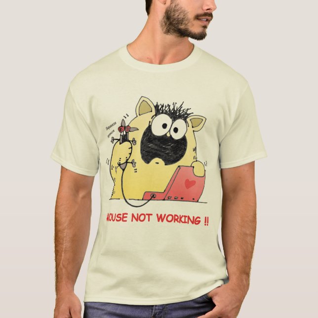Lustiges Katzen-und Mäuset-shirt T-Shirt (Vorderseite)