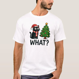 Lustiges Katzen-Weihnachts-Shirt - "Welcher Weihna T-Shirt