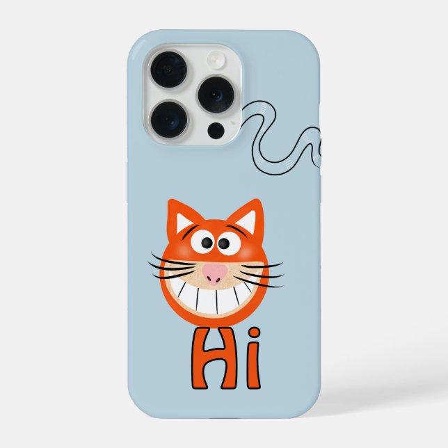 Lustiges Katzengesicht iPhone 15 Pro Hülle (Rückseite)