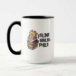 Lustiges Katzenliebhaber-Buch-Zitat Feline Bibliop Tasse