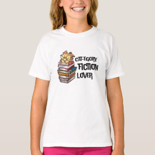 Lustiges Katzenliebhaber-Buch-Zitat Katzen-Kategor T-Shirt