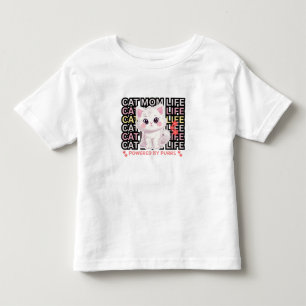 Lustiges Katzenmama-Leben Kleinkind T-shirt