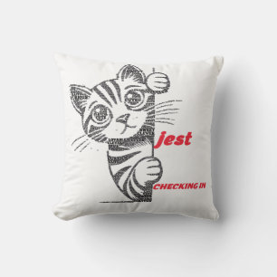 Lustiges Katzenmutter-Geschenk Jest-Typografie-D Kissen