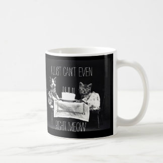 Lustiges Katzenzitat kann ich Meow-Miezekatze Kaffeetasse