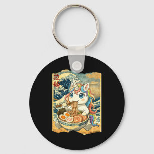 Lustiges Kawaii-Einhorn-Ramen-Nudel-Schale Japanis Schlüsselanhänger