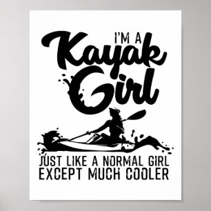 Lustiges Kayaking-Geschenk für Frauen Coole Kayak- Poster