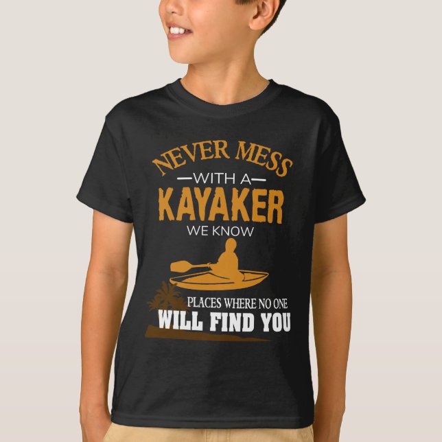 Lustiges Kayaking T-Shirt (Vorderseite)