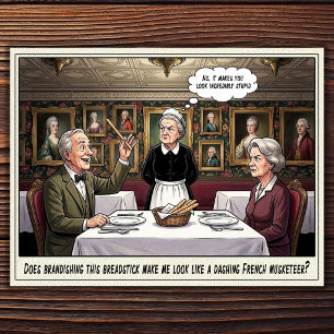 Lustiges Kellnerin Leben Restaurant Humor Postkart Postkarte