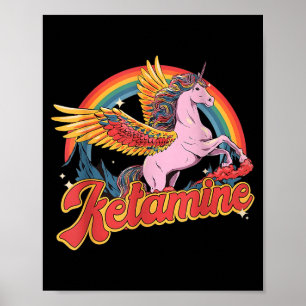 Lustiges Ketamin-Pferd Notfall Lustige geistige Ge Poster