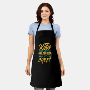 Lustiges Keto-Diät-Motto zum Schummeln Schürze