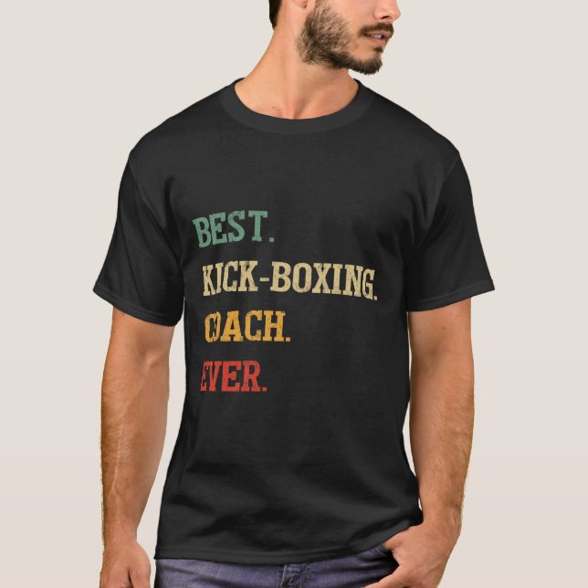 Lustiges Kickbox-Trainer-Geschenk Bester Kickbox-T T-Shirt (Vorderseite)