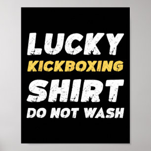 Lustiges Kickboxen Glückliches Kickboxen-Shirt Nic Poster