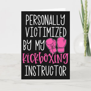 Lustiges Kickboxer-Geschenk Persönlich Opfer Von M Karte