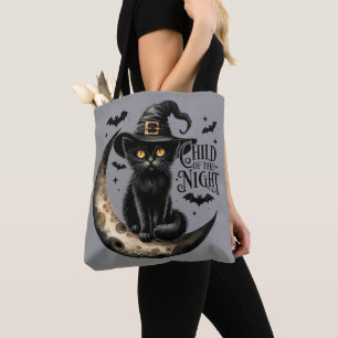 Lustiges Kind der Nach Katzen Halloween  Tasche
