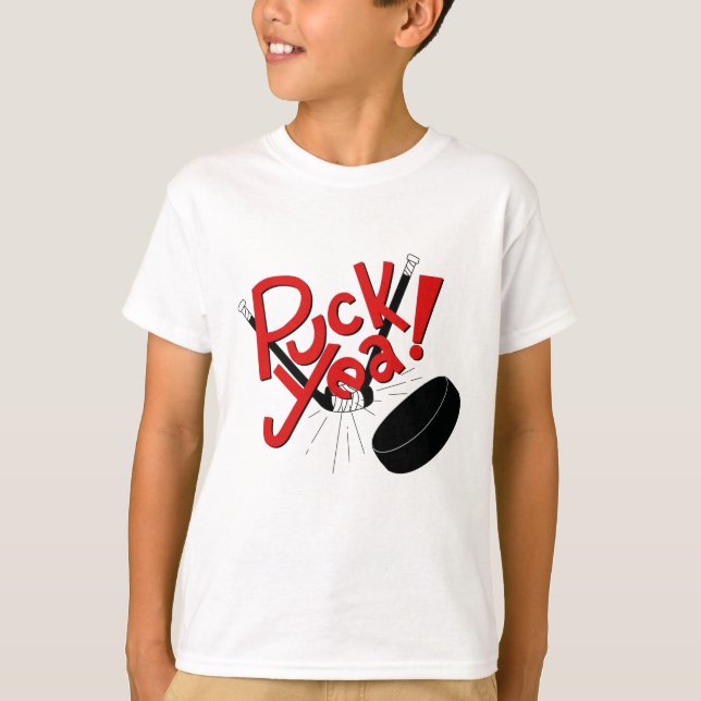 Lustiges Kinderhockey-Shirt T-Shirt (Vorderseite)