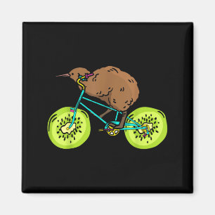 Lustiges Kiwi-Biker-Fahrradgeschenk Neuseeland  Magnet